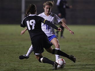 Senior Elisabeth Redmond had a goal and three assists in Duke’s 4-0 win over Miami at Koskinen Stadium Thursday, the Blue Devils’ first ACC victory.