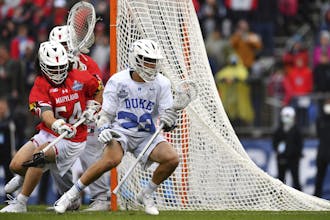Michael Sowers was held to just two goals in Duke's semifinal loss to Maryland. 