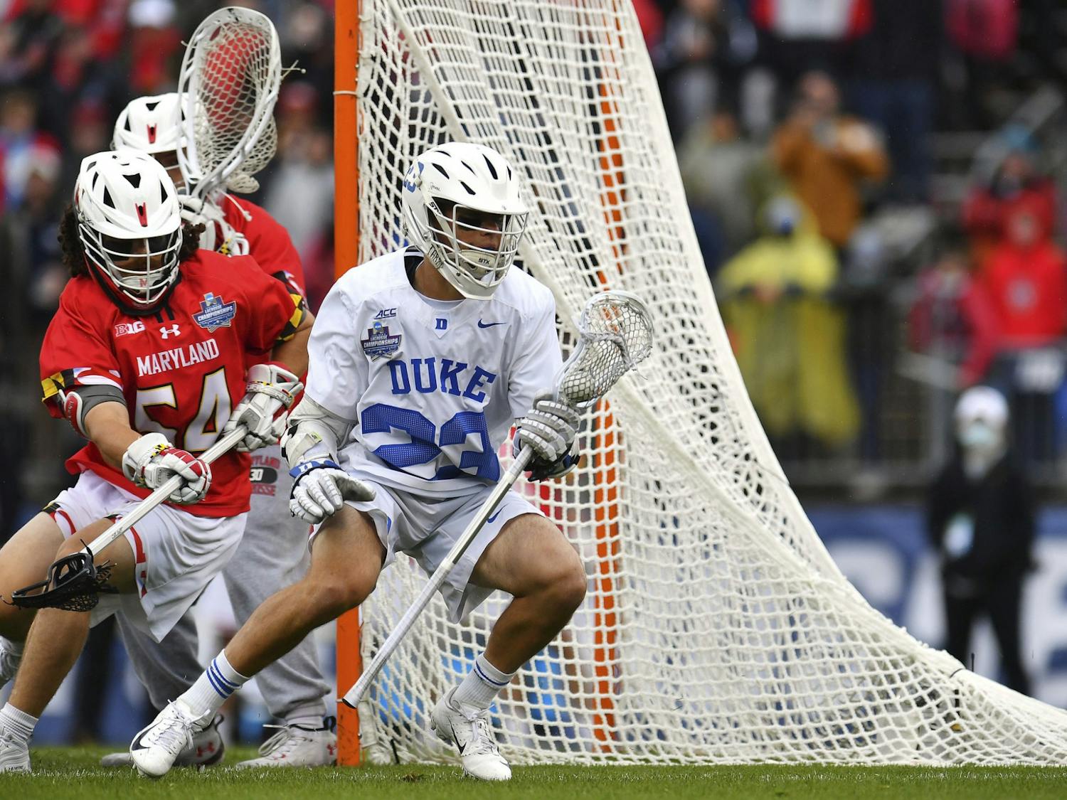 Michael Sowers was held to just two goals in Duke's semifinal loss to Maryland. 