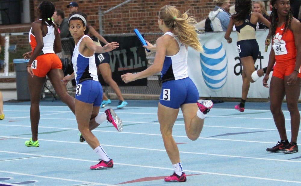 Duke's 4-x-400 relay will try to bring home the gold when they take the track Thursday.