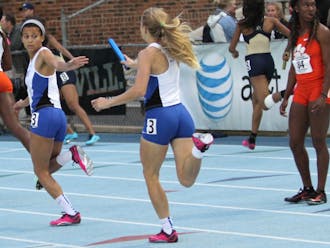 Duke's 4-x-400 relay will try to bring home the gold when they take the track Thursday.