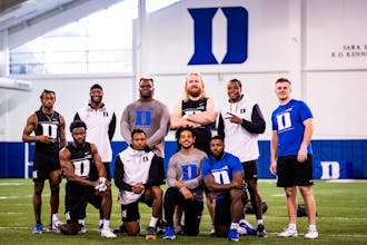 Nine players represented the Blue Devils at Monday's Pro Day.