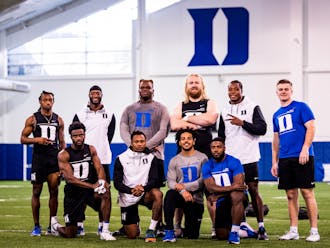 Nine players represented the Blue Devils at Monday's Pro Day.