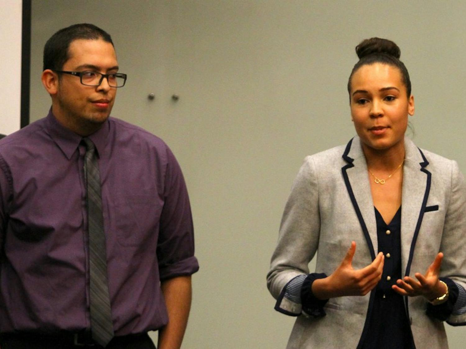 AccessDuke presented an initiative to change University policies regarding undocumented students at the DSG meeting.