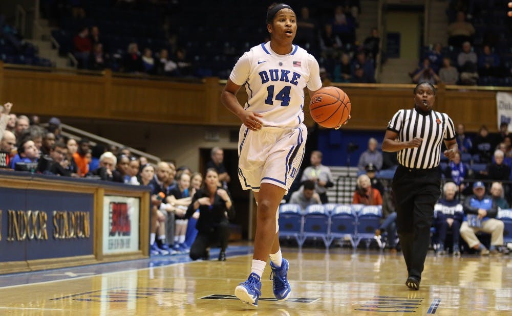 Senior Ka'lia Johnson and the Blue Devils will look to slow things down and minimize turnovers Sunday against the Seminoles.