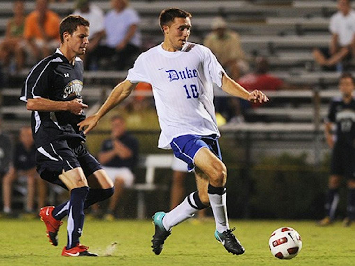 Sophomore Andrew Wenger looks to improve on a ACC Freshman of the Year season, in which he also scored three game-winning goals. and led Duke’s defense.