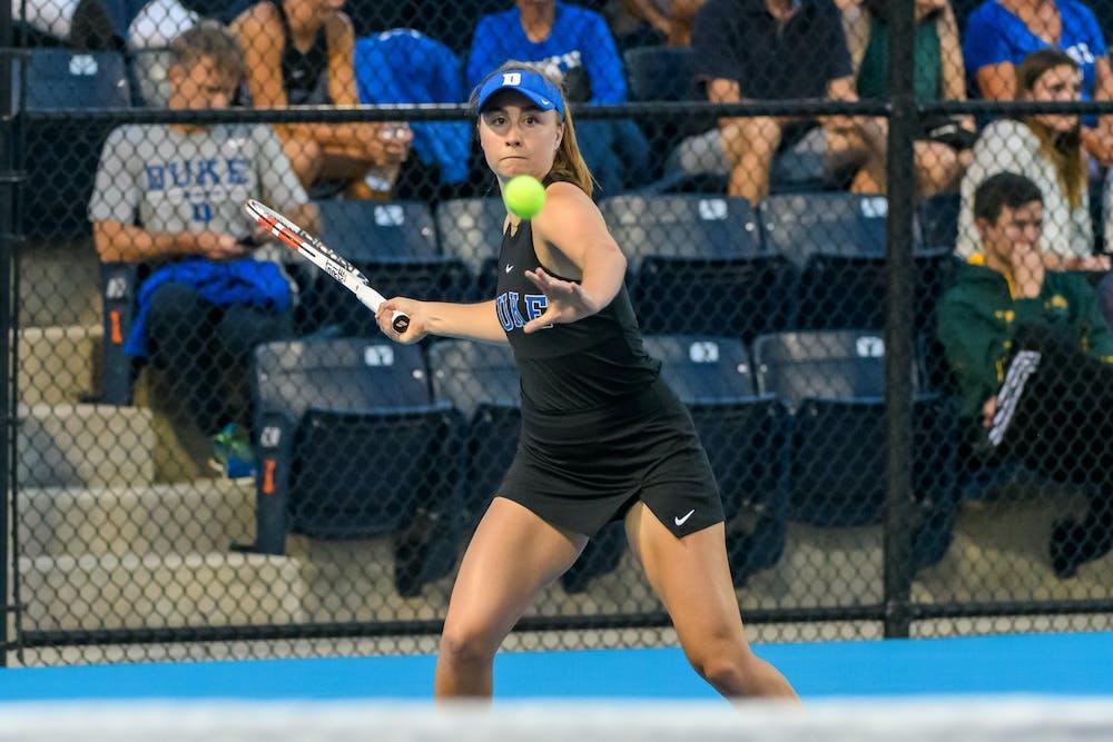 Duke's Chloe Beck competed in the main draw at the ITA All-American Championships.