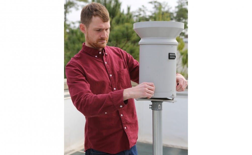 <p>Jonathan Holt is a member of the research&nbsp;team that maintains the rooftop observatory.&nbsp;</p>