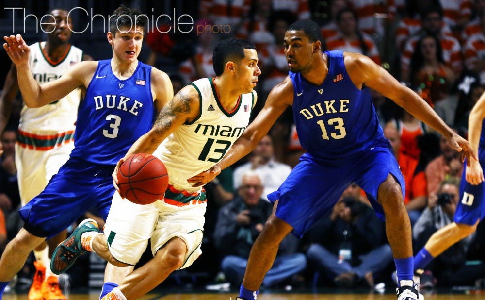 Miami point guard Angel Rodriguez delivered 11 assists&mdash;including multiple alley-oops&mdash;as the Hurricanes whirled past a Duke squad that played strictly zone defense in an effort to conserve energy.