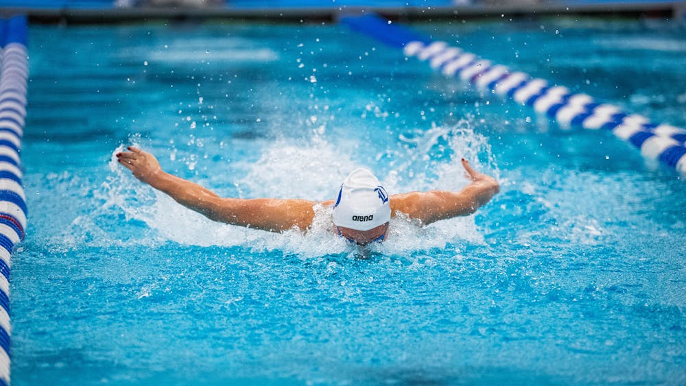 Kaelyn Gridley finished fifth in both the 100-meter and 200-meter breaststroke.&nbsp;