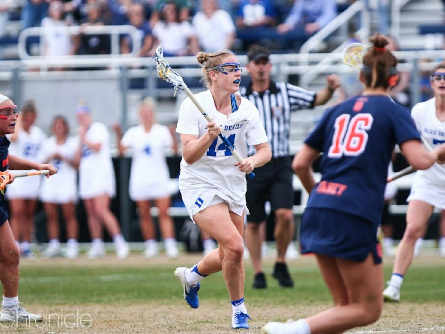 Olivia Jenner added a hat trick and controlled the faceoff X Saturday.