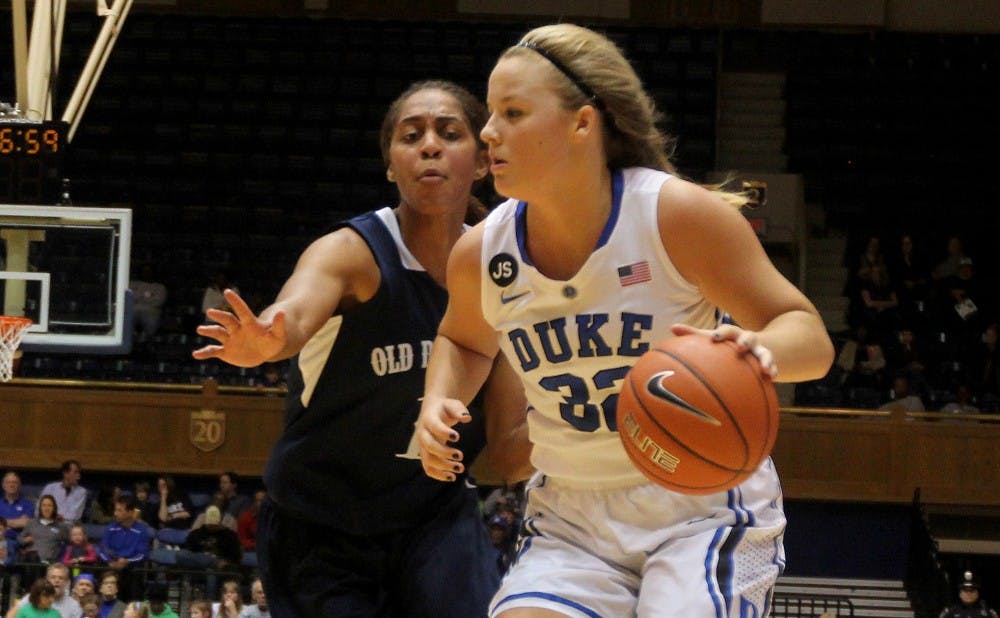 Tricia Liston led the way for Duke with 17 points in the first half as the Blue Devils defeated Old Dominion to close out nonconference play.