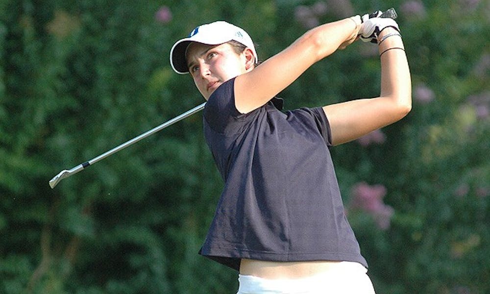 Freshman Lindy Duncan’s outstanding three rounds of play gave her a score of 3-under par, good enough to earn her first collegiate win.