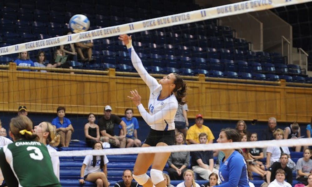 Sophia Dunworth, who ranks second on Duke in kills with 129, will be tested by a challenging homestand.