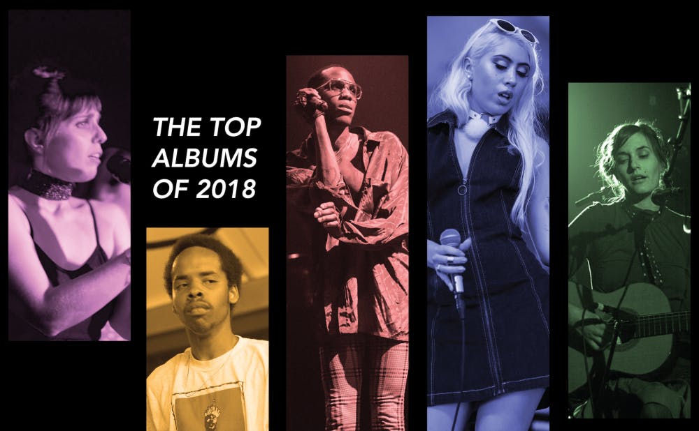 <p>A number of artists released great albums in 2018. From left: U.S. Girls' Meg Remy, Earl Sweatshirt, Yves Tumor, Kali Uchis and Josephine Foster.</p>