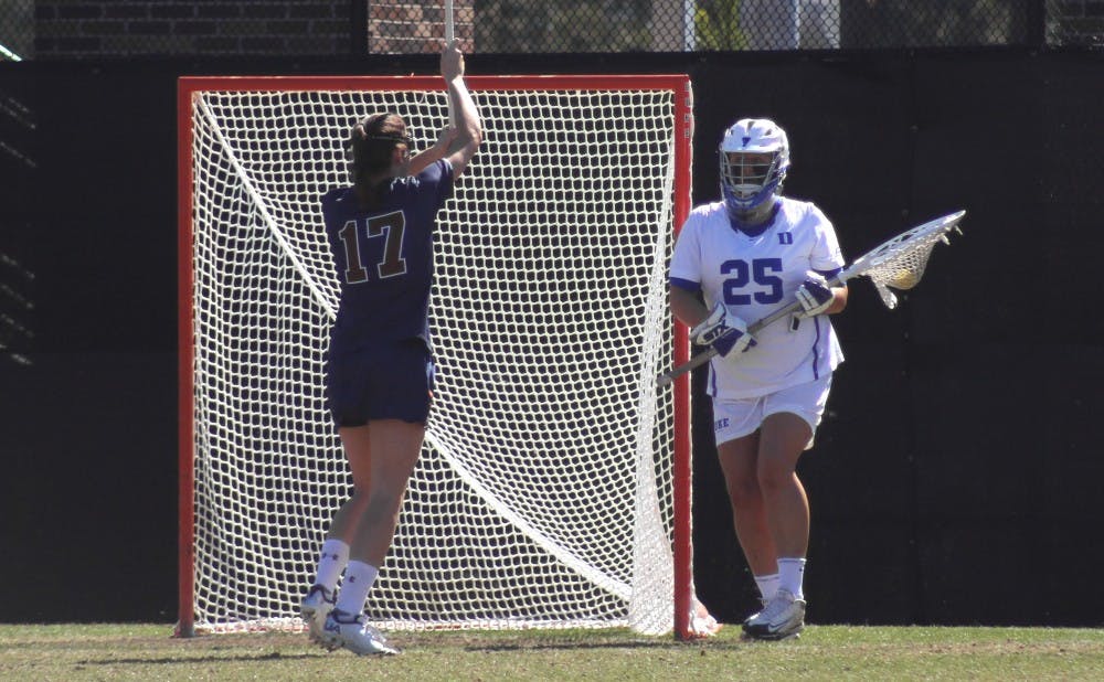 <p>Senior goalkeeper Kelsey Duryea and the Blue Devil defense will face one of the top offensive attacks in the nation Sunday when Duke takes on No. 4 Syracuse at the Carrier Dome.</p>
