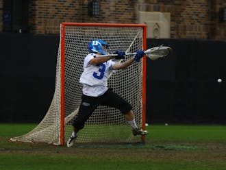 Goalkeeper Danny Fowler posted a season-high 17 saves Sunday in Duke’s 14-8 loss to Syracuse.