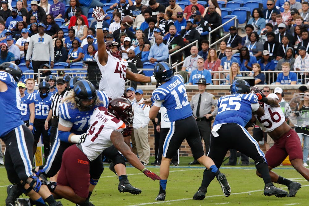 Duke broke through after a slow start to down the Hokies for its seventh win of the season.