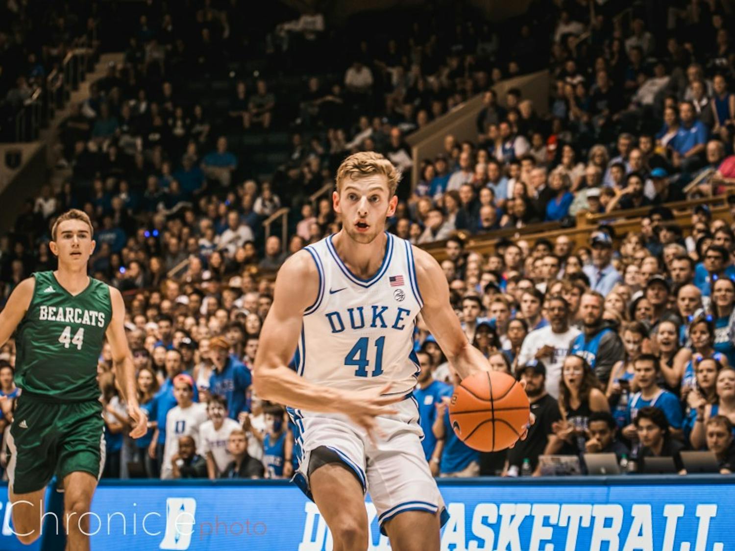 Duke played the Northwest Missouri State University Bearcats at Cameron Indoor Stadium. The Bearcats put on a good show, but the Blue Devils ultimately grabbed the win, the final score being 69-63.&nbsp;