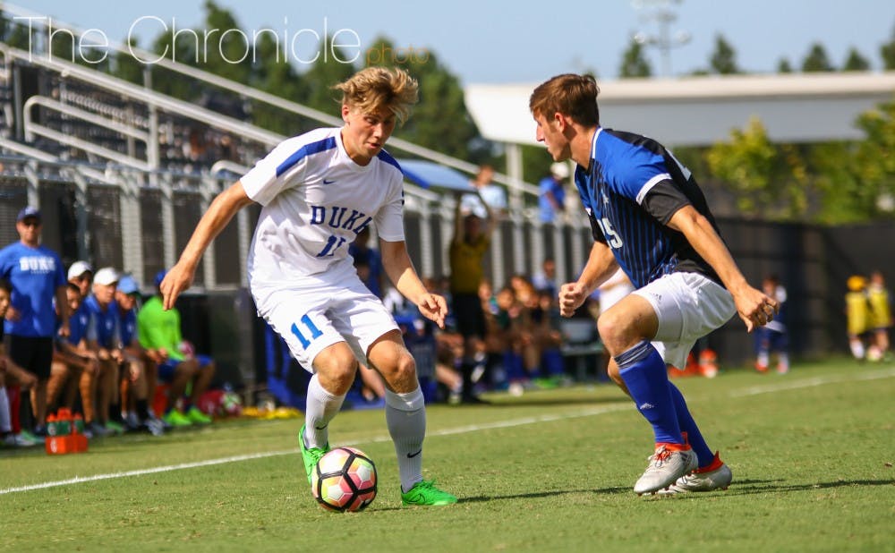 Freshman Max Moser has established himself as a consistent starter on the back line&nbsp;for head coach John Kerr.