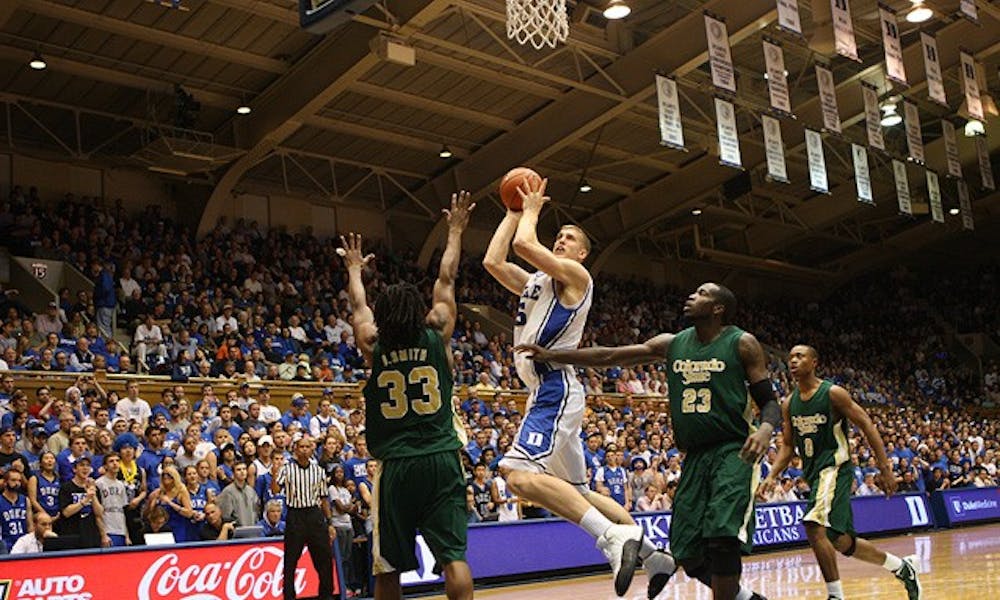 Mason Plumlee recorded his fourth double-double of the season Wednesday night with 14 points and 10 rebounds.