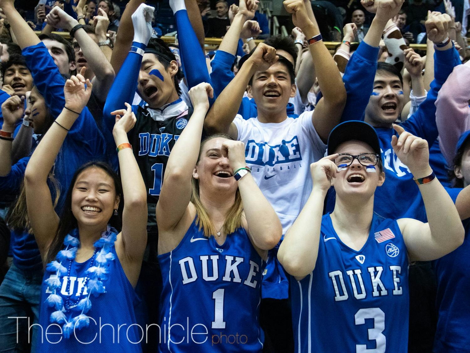 The Cameron Crazies waited out for tickets Sunday night to get a seat for Friday's Countdown to Craziness.
