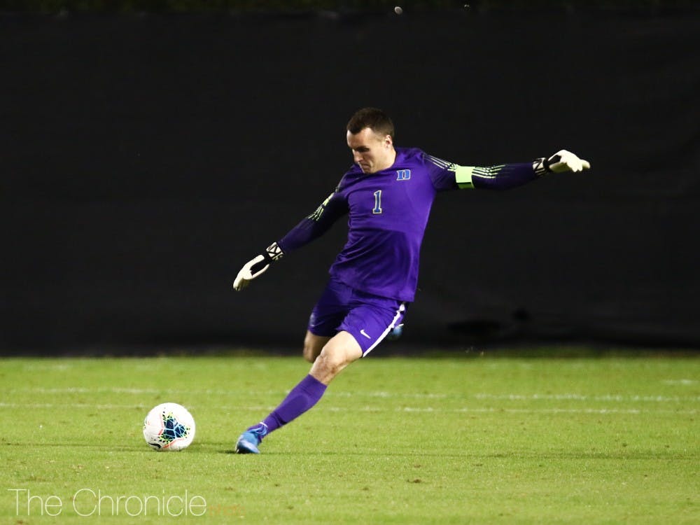 Duke goalkeeper Will Pulisic let four goals past him against Pittsburgh.