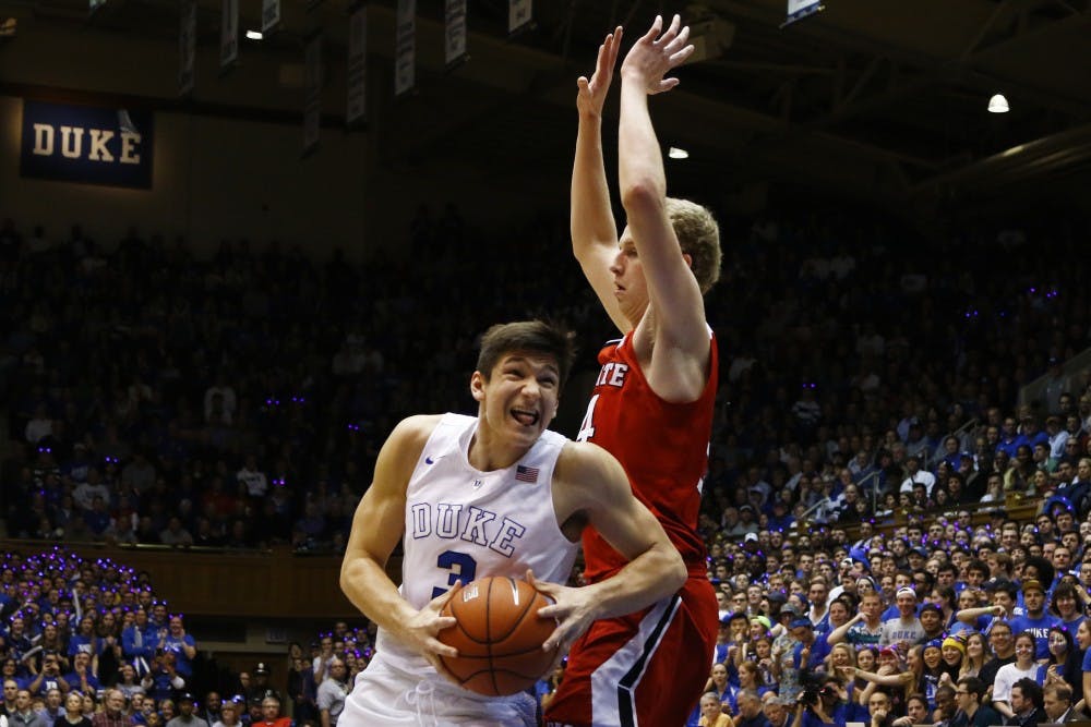Grayson Allen tweaked an ankle early in the first half but still scored a game-high 28 points, going 12-for-12 from the free-throw line.