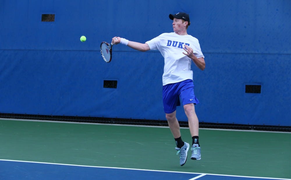 <p>Freshman Ryan Dickerson and the Blue Devils will hit the road for the first time in league play this weekend.</p>