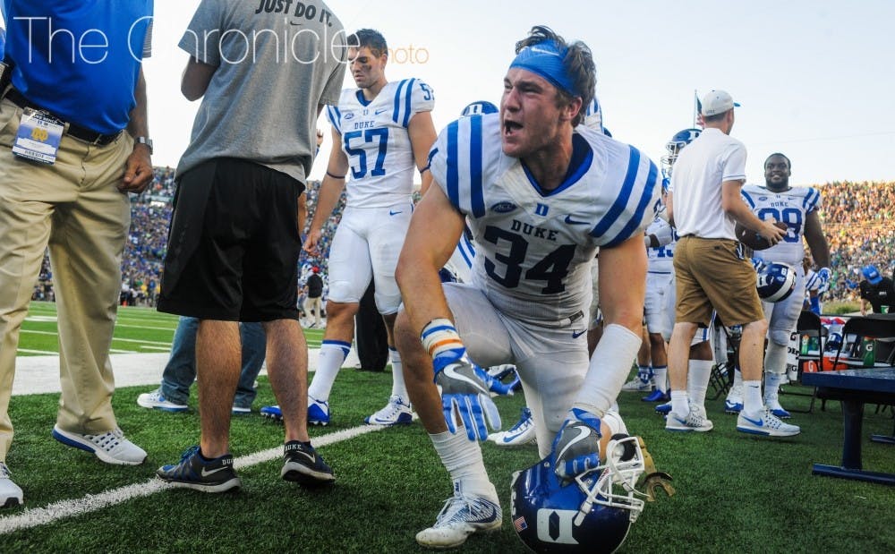 <p>Duke will lean on leading tackler Ben Humphreys in its toughest test of the season Friday at Louisville.</p>