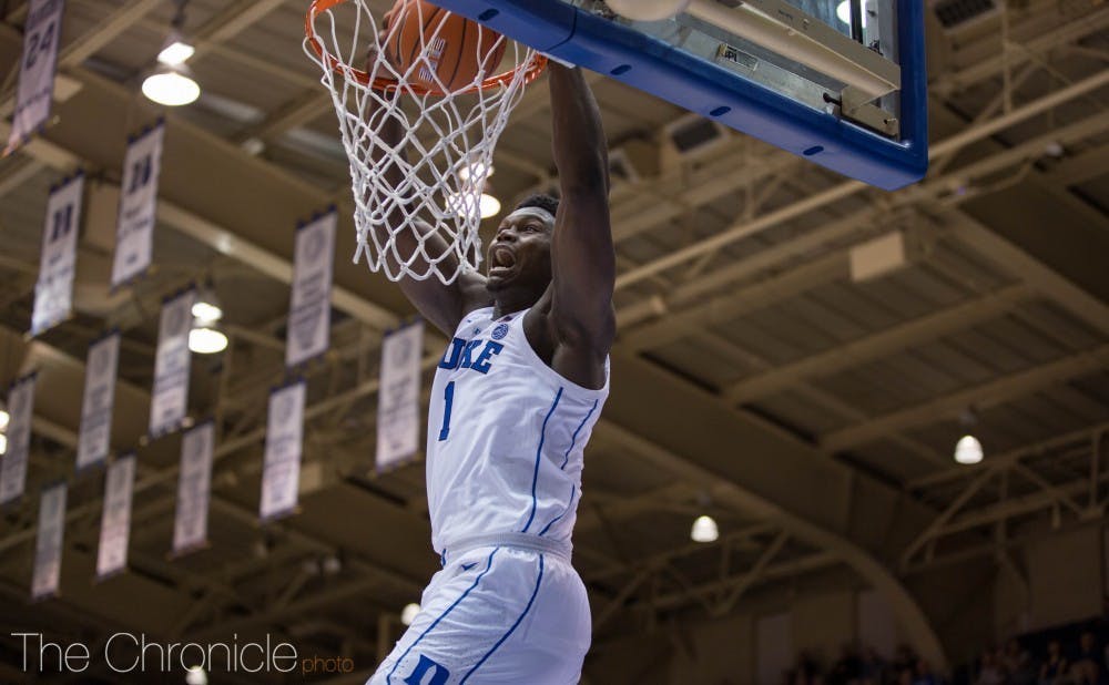 Zion Williamson and Duke no longer occupy the No. 1 position in the AP Poll