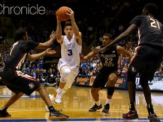 Grayson Allen led the Blue Devil offense with 18 points in Thursday's 80-65 win against Florida State.