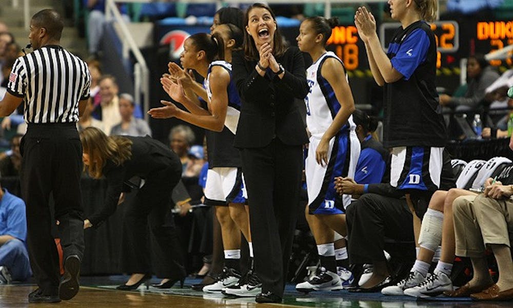 Head coach Joanne P. McCallie said the Blue Devils must do a better job playing defense on hot shooters.