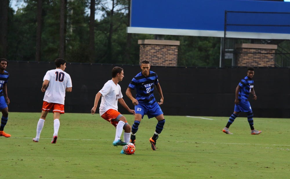 Forward Macario Hing-Glover scored early in the second half to give Duke a 2-1 lead, but the team was unable to hold on and settled for a 2-2 draw with Davidson.