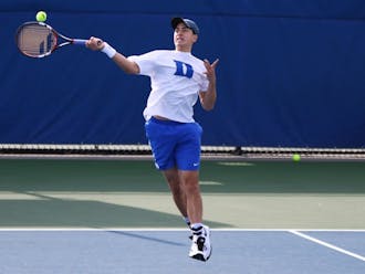 Nicolas Alvarez clinched the victory for the Blue Devils on court one Friday afternoon, beating a ranked opponent for the first time since&nbsp;Feb. 5.