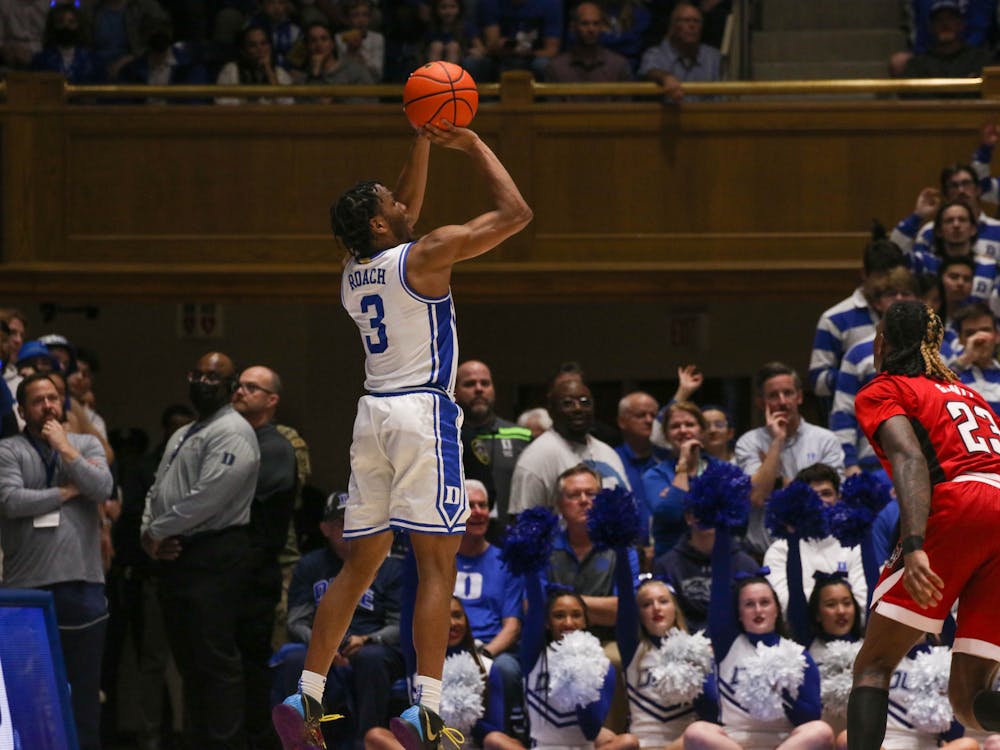 Jeremy Roach pulls up for a jumper during Duke's win against N.C. State.