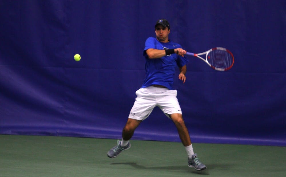 Redshirt senior Chris Mengel clinched the match for Duke in its win against Kentucky and is playing tennis for the first time in 21 months after missing last season due to injury.