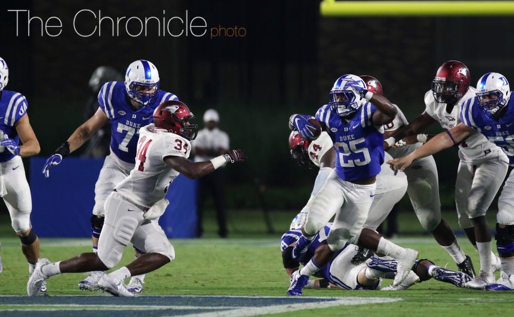 Duke head coach David Cutcliffe wants to get Jela Duncan more involved this week after the redshirt senior running back had just one carry in the second half against Wake Forest.
