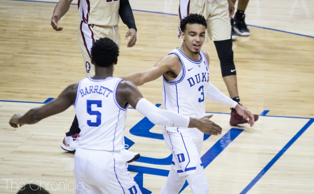 Tre Jones scored a career-high 18 points in Duke's ACC tournament title game win, but his defense was equally key in the Blue Devils' second-half surge.