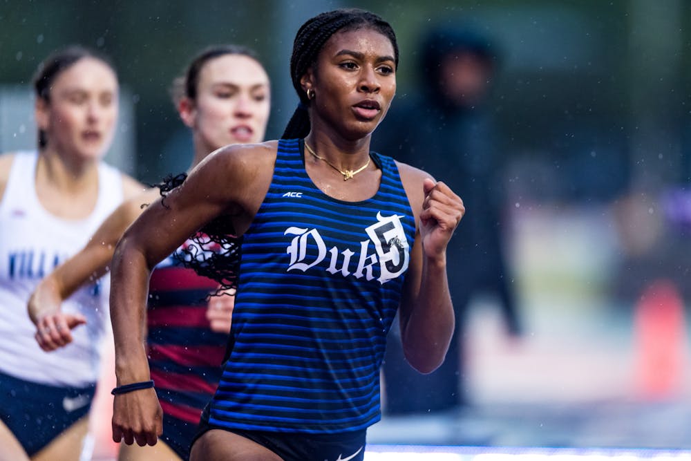 Freshman Lauren Tolbert participated in the 4x400m at Penn Relays, breaking the ACC record.