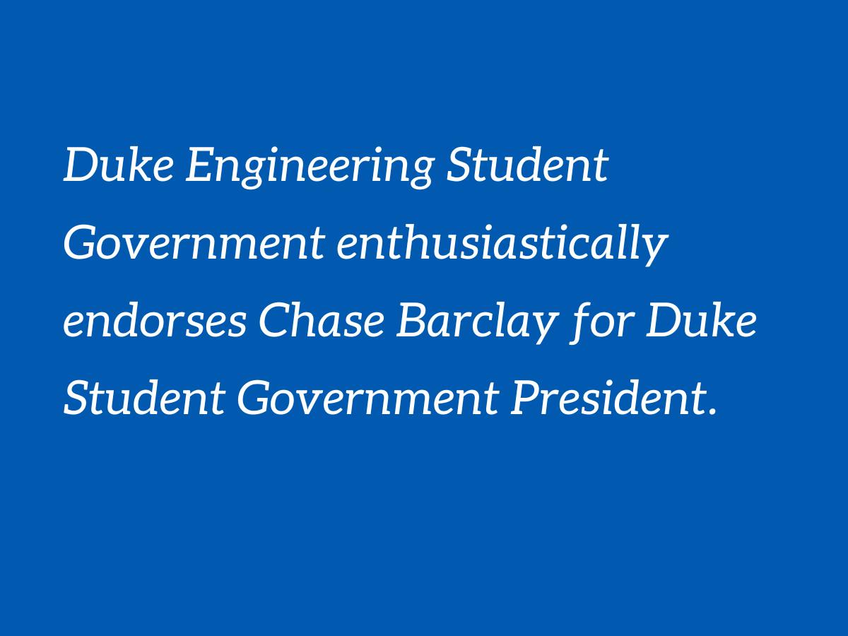 Engineering Student Government endorses Chase Barclay for DSG president - Vimarsana News