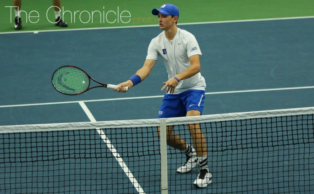 Nick Stachowiak and the Blue Devils earned their first sweeps of the season Sunday.&nbsp;