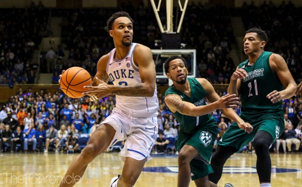 <p>Gary Trent Jr. will provide scoring from everywhere on the floor for the Blue Devils.</p>