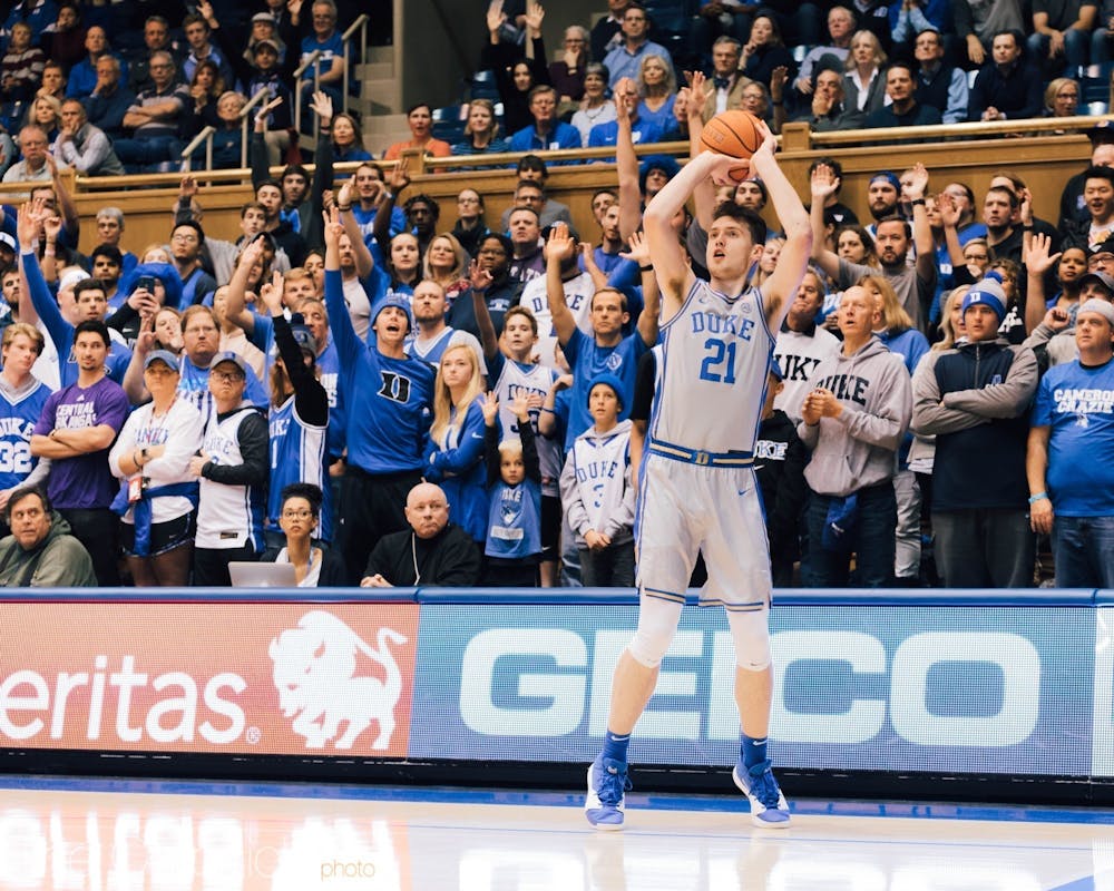It was a year without fans in Cameron Indoor Stadium for Duke, so the ACC tournament marked the first time the Blue Devils got to play in front of a pro-Duke crowd all season. 