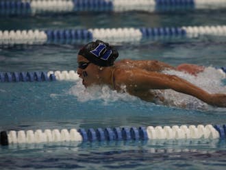 The Blue Devils sent a record seven women to the NCAA championships but could not beat any of their career-best times in Atlanta.