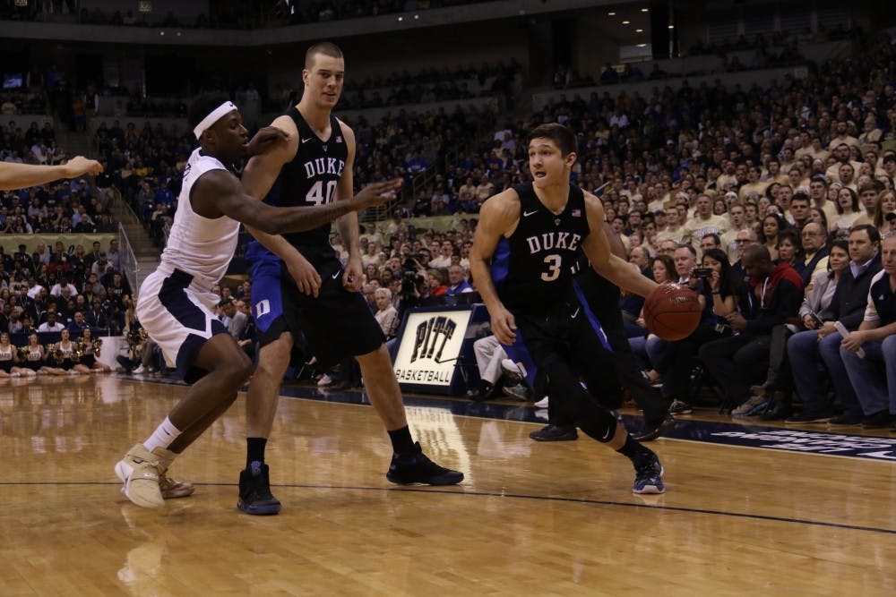 Sophomore Grayson Allen scored a team-high 22 points, but Duke struggled to slow down the Panthers on the glass and behind the arc.