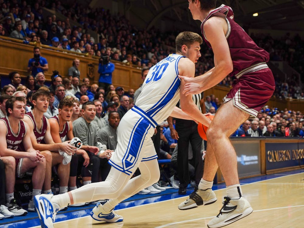Kyle Filipowski accounted for over 35% of Duke men's basketball's points in its close win in the first round of the Phil Knight Legacy. 