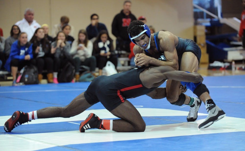 Redshirt senior Immanuel Kerr-Brown came away from the weekend's duals a perfect 2-0.