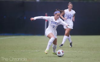 Taylor Racioppi's early goal gave the Blue Devils the edge throughout Sunday's contest.&nbsp;