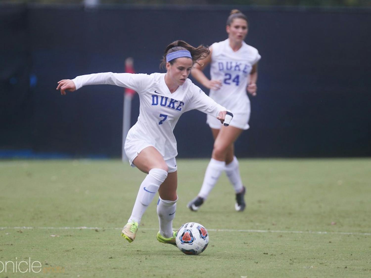 Taylor Racioppi's early goal gave the Blue Devils the edge throughout Sunday's contest.&nbsp;